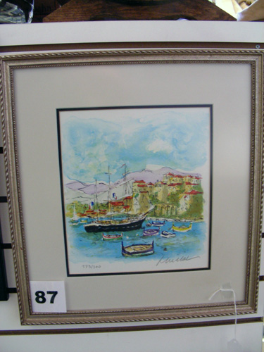 #87 - Boats Lithograph